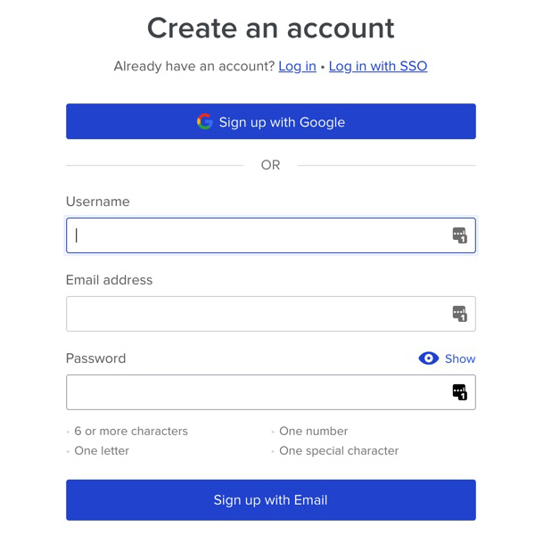 Bitly Sign Up Form Microcopy Example