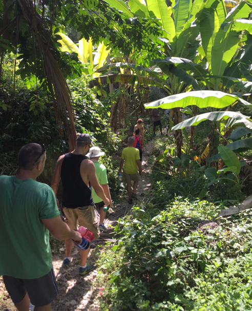 A hiking trail in Haiti.