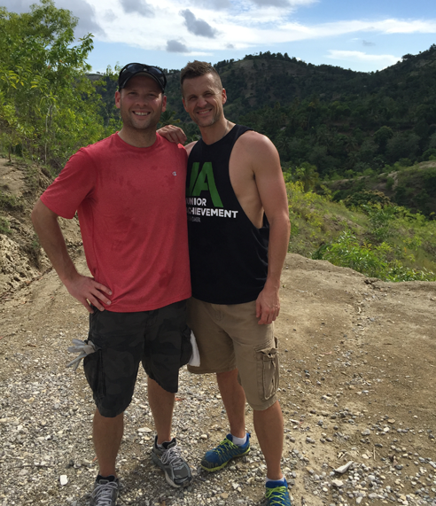 James and Paul in Haiti.