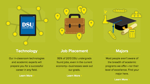 "Why Choose DSU" page