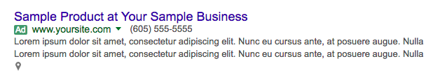 Call Tracking Search Example