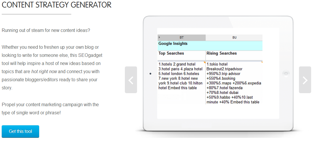 Content Strategy Generator