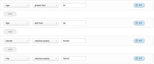Holiday email filter example