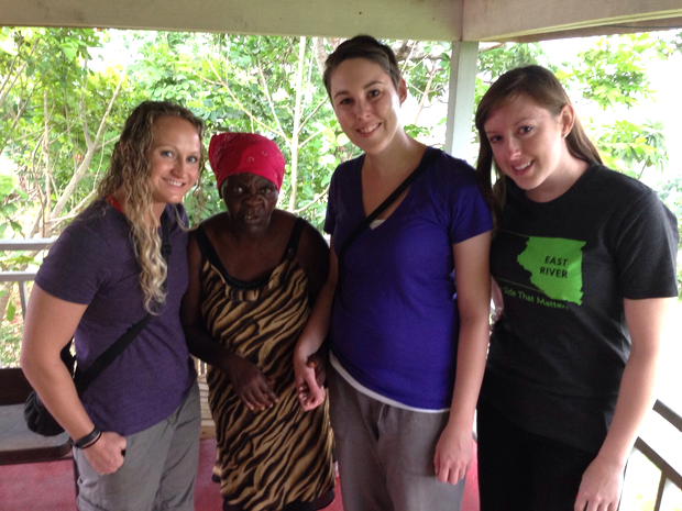 Sarah and a few women from the infirmary.