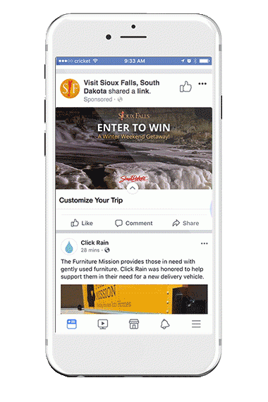 Example of Canvas Ad for 2016 Winter Campaign